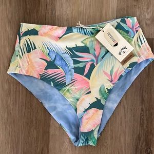 Billabong Rise and Tides High Retro Reversible Bikini Bottom